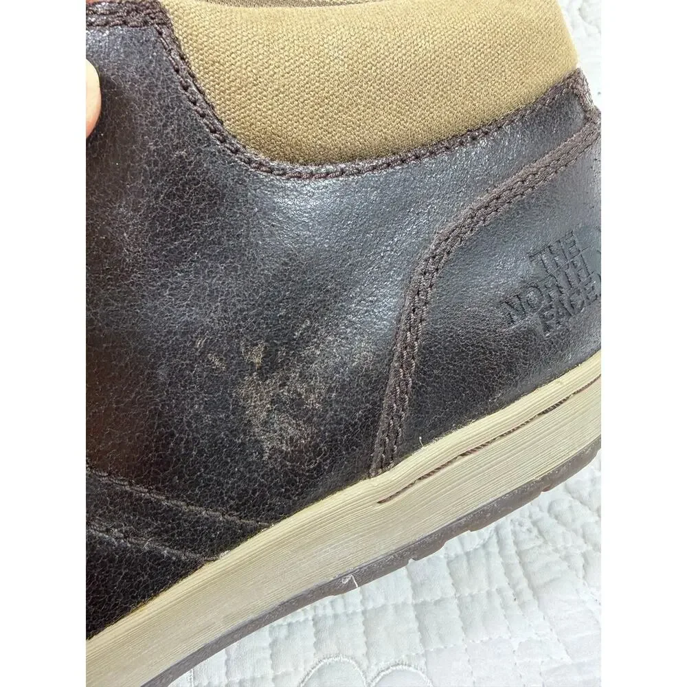 The North Face Men 9 Brown Ballard BO Distressed Leather Boots Lace Up Outdoor